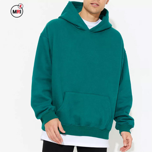 Hombres 100% algodón de alta calidad Streetwear Sudadera con capucha de secado rápido transpirable manga larga invierno Puffer personalizado OEM estampado con capucha - Product Image 1
