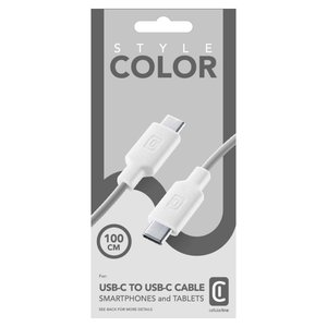Cable USB-C STYLECOLOR Blanco 1m Cable de Sincronización de Datos y Carga - Product Image 2