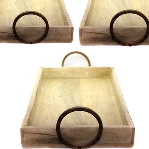 Plateau en bois vintage de la meilleure qualité, ensemble d'ustensiles de cuisine, plateau en bois naturel personnalisé OEM, gravure directe indienne - Product Image 6