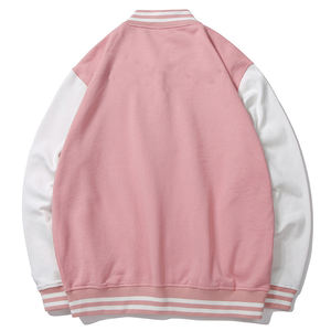 Chaqueta Varsity para Hombre con Bloques de Color y Parche Bordado con Letras Personalizadas de Fabricante de Ropa Urbana - Product Image 2