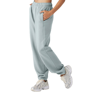 Pantalons de jogging à taille élastique pour femmes, pantalons de survêtement à taille haute pour les séances d'entraînement d'hiver - Product Image 3