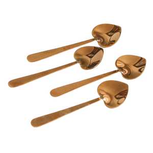 Juego de cuchara de postre en forma de corazón de Metal de lujo para restaurante, boda, Hotel, uso en precio al por mayor - Product Image 6