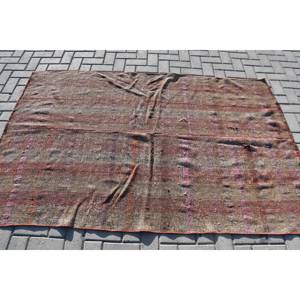 Tapis turc vintage brun rustique-4ft 4in x 6ft 8in - Product Image 3