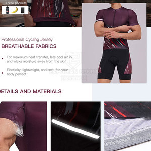 Ensemble de vêtements de cyclisme pour homme en polyester 100% respirant, à séchage rapide, écologique, couleur personnalisée, haute qualité, best-seller en ligne - Product Image 4