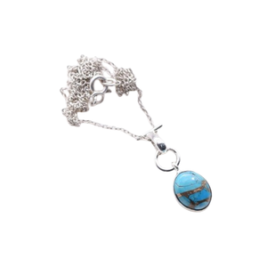 Turquoise Gemstone Gros Pendentif 925 Sterling Silver Fine Jewelry Pendentif Avec 925 Timbre Argent Femmes Pendentif Bijoux - Product Image 1