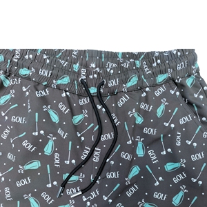 Impresión por sublimación 90% POLYESTER 10% SPANDEX Absorbe la humedad Playa Natación Pantalones cortos casuales Golf Senderismo Rendimiento Pantalones cortos - Product Image 4