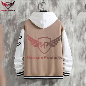 Chaqueta recortada alta de hombre de fabricante OEM soporte de invierno Chenille bordado escuela estampado Streetwear Varsity béisbol personalizado - Product Image 5
