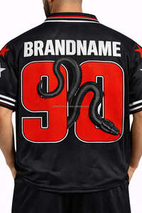 Nueva Camiseta de Fútbol Americano Deportiva 2026, Talla Grande, Manga Corta, Impresión de Alta Calidad, Personalizable, 100% Poliéster, OEM - Product Image 2