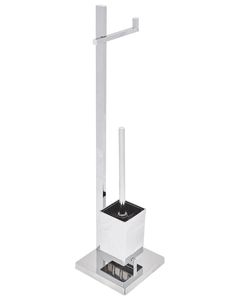 Porte-brosse de toilette en métal minimaliste pour une conception de salle de bain contemporaine, soutenant des lignes nettes et un espace organisé - Product Image 5