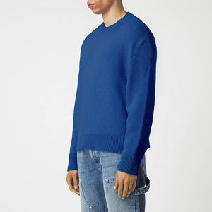 Pull-over à col rond personnalisé pour hommes Pull-over en jacquard Tricoté d'hiver Pull-over pour femmes de grande taille avec LOGO personnalisé - Product Image 5