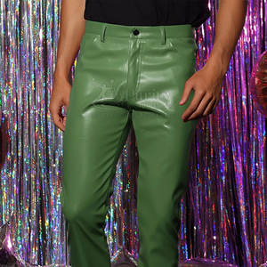 Pantalones para hombre superventas MOQ bajo pantalones de cuero invierno recién llegado pantalones de cuero impermeables para hombre - Product Image 3