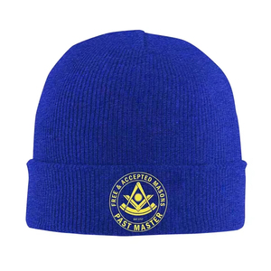 Freemason Past Master Knitted <b>Caps</b> for Women <b>Men</b> Skullies Beanies Autumn Winter Hat Acrylic Masonic Crochet <b>Caps</b> Knitting Hats - Product Image 2