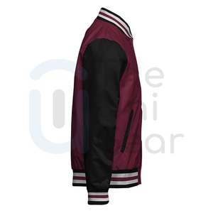 Veste universitaire pour homme en marron et noir avec patch brodé de lion, style preppy, col rabattu, coupe classique, vêtement d'automne - Product Image 4