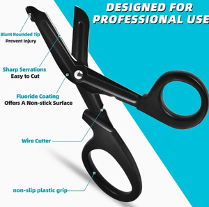 Ciseaux à bandage ANAAIF Lister en acier inoxydable de 18.5cm avec logo personnalisé Ciseaux médicaux pour traumatologie manuelle Instrument chirurgical manuel - Product Image 2