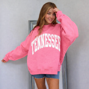 <b>Women</b> Oversized Long Mockneck Sweatshirt Winter Casual Loose Pullover <b>Warm</b> Fleece Soft Fabric Fashion <b>Top</b> with Front Logo - Product Image 4