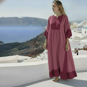 Robe maxi en lin rayée personnalisée - Product Image 3