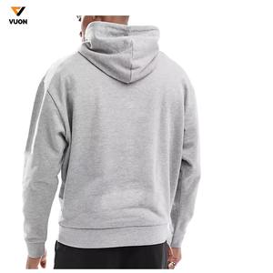Pulls à capuche surdimensionnés et lourds en coton 100% pour hommes, style à capuche épais de luxe avec techniques brodées pour la saison d'automne - Product Image 6