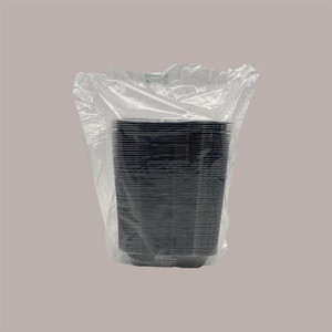 75 Pcs Black PET Coated Rectangular Paper Food Tray 194x137H45mm 770ml Durable Eco-Friendly <b>Packaging</b> <b>Materials</b> - Product Image 1