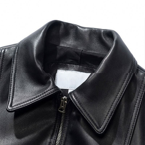 Chaqueta de Cuero para Mujer de Alta Calidad Profesional, Diseño Moderno, Material Transpirable, Cierre de Cremallera, Oferta de Invierno - Product Image 6