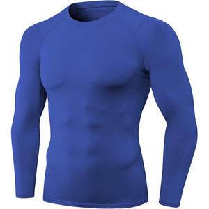 Camiseta de compresión de manga larga con ajuste muscular avanzado para entrenamiento de alto rendimiento, camisa de manga larga de compresión elástica - Product Image 1