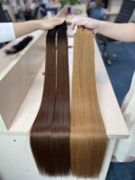 Extension de cheveux humains vierges vietnamiens de haute qualité, 100 % naturels, lisses comme des baguettes, 30 pouces, grade 10A, trame simple
