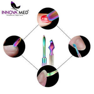 Eco Friendly Reusable Stainless Steel Nail Cuticle Pusher Professional Dual End for Manicure Pedicure By INNOVAMED INSTRUMENT - Product Image 6