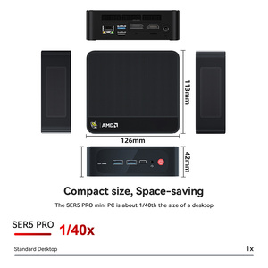 Beelink Ry-zen 7 5800H SER5 Pro Mini PC AMD <span class=keywords><strong>DDR4</strong></span> <span class=keywords><strong>16GB</strong></span> <span class=keywords><strong>RAM</strong></span> 500GB SSD WiFi6 4K HD Computadora de escritorio Silenciosa para el aprendizaje de juegos de oficina - Product Image 6