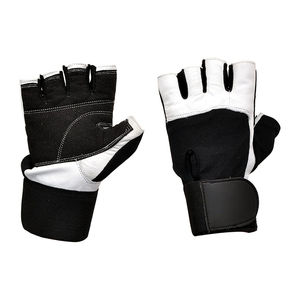 Guantes de levantamiento de pesas con logotipo personalizado para gimnasio Hombres Guantes de fitness de medio dedo Levantamiento de pesas Guante de gimnasio - Product Image 4