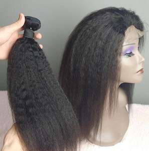 Pelucas de cabello humano rizado vietnamita crudo pelucas frontales de encaje transparente Hd desgaste del cabello humano - Product Image 1