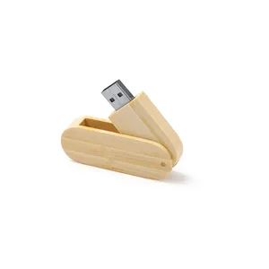 Chiavetta USB Personalizzata in Bambù Papozze per Regali Gadget Personalizzati - Product Image 1