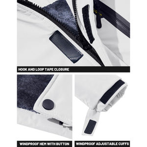 Chaqueta de Esquí de Invierno para Hombre con Logotipo Personalizado, Impermeable, Cortavientos, Aislada, de Forro Polar, con Capucha, Cierre de Cremallera, para Montaña - Product Image 4