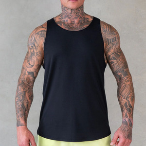 High Quality Fitness Bodybuilding Gym Tank Tops <b>For</b> <b>Men</b> Wholesale <b>Men's</b> Athletic <b>Singlet</b> Casual Ribbed 100% Cotton Knitted Vest - Product Image 1