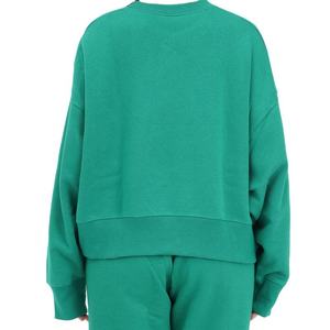 High Quality Womens Loose Hoodie Sweatshirt With <b>Patchwork</b> Design and Button Down Collar Hoodie & Sweatshirt - Product Image 2