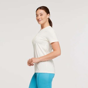Camiseta de rendimiento para mujer para uso diario-Mezcla de algodón transpirable duradera Ajuste a medida Adecuado para uso informal o de fitness - Product Image 4
