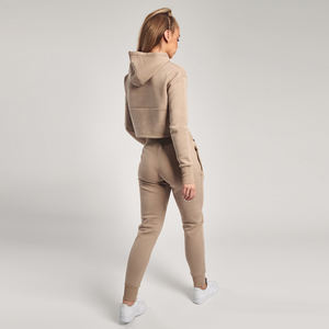 Survêtements pour femmes pour la course à pied en gros joggeurs personnalisés sweats à capuche et pantalons de survêtement ensemble survêtements Slim Fit - Product Image 4