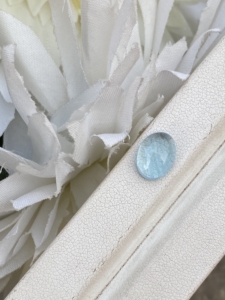 Impresionante PIEDRA DE cabujones de forma ovalada de Aguamarina de Color superior Natural con buen brillo, piedras preciosas sueltas para hacer joyas de 3,00 quilates - Product Image 2