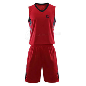 Uniforme de Baloncesto de Color Sólido, 100% Poliéster, Antibacteriano, Protección UV, Secado Rápido, Tallas Grandes, Opción de Logotipo Personalizado, Transpirable - Product Image 1