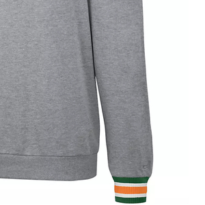 High Quality Customized Embroidery Printing <b>Men</b> & Women Wear University/college Green <b>Orange</b> Sweatshirt - Product Image 6