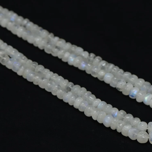 Cuentas Redondas Lisas de Piedra Lunar Arcoíris Natural, 5-8 mm, Cuentas Lisas de Piedra Lunar Arcoíris Brillante, Calidad AAA - Product Image 4