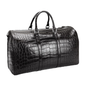 Sac de voyage de luxe en cuir véritable d'alligator/crocodile, grand format, sur mesure, qualité supérieure - Product Image 2