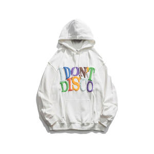 French Terry unisexe sweats à capuche hommes streetwear fabricants de vêtements personnalisé bouffée impression logo lavé à l'acide sweat à capuche lourd - Product Image 3