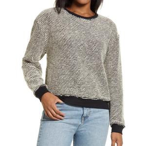 Nouveau design automne hiver plaine femme sweats lâche mode pull surdimensionné femmes col rond sweat - Product Image 4