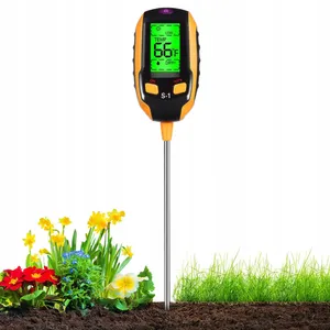 4 In 1 Soil Moisture Meter tester PH Meter for Moisture Garden Lawn Indoor Greenhouse Planting High Accurate Soil Detector