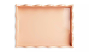 Curvaceous Wave Trendy Laque Plateau De Service Ajout Utile Plateaux Décoratifs Dans La Cuisine Table À Manger Décor À La Main Au Vietnam - Product Image 4