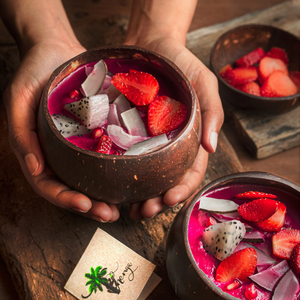 HOT 2025 Bol en coquille de noix de coco naturelle réutilisable petit Vietnam personnalisé avec des matériaux de haute qualité au Vietnam - Product Image 1