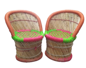 2024 fauteuil fait main en bambou naturel ensemble de 2 sièges confortables Relax Bistro pour salon meubles de jardin accessoires en bois - Product Image 5