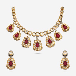 Kundan Necklace 184815 Elegant <b>Wedding</b> <b>Accessory</b> - Product Image 1