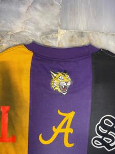 เสื้อยืดแนวสตรีทแฟชั่นทันสมัยสำหรับผู้ชายเสื้อยืดลายบล็อกสีเหลี่ยมหลายแผงพิมพ์ลายกันแดดสไตล์วินเทจไม่เรียบ - Product Image 5