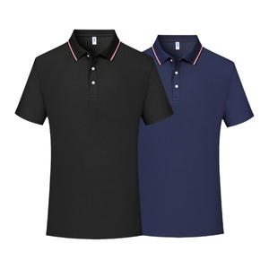 Uniforme de trabajo de alta calidad, camisas polo de negocios, bordado en blanco, 100% algodón, Polo de golf liso para hombre con logotipo personalizado - Product Image 5