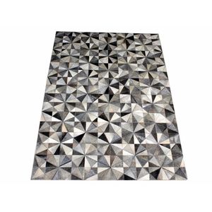 Tapis en cuir Aubusson fait main de luxe pour salon et entrée - Product Image 3